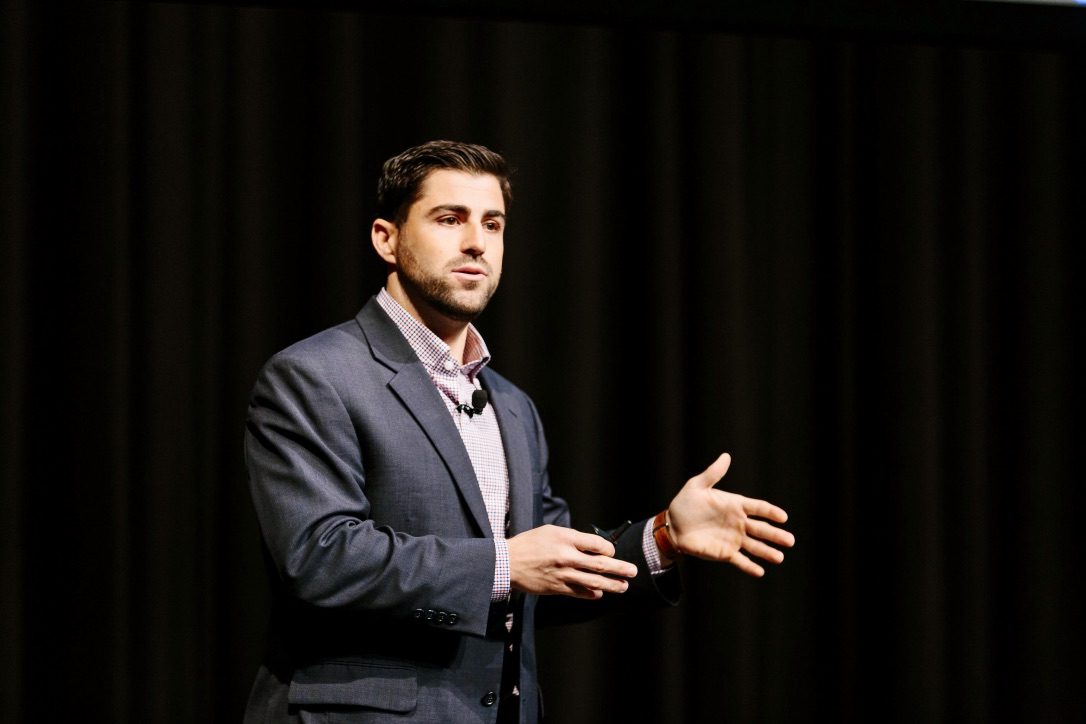 Ryan Bennett delivering The Edge keynote